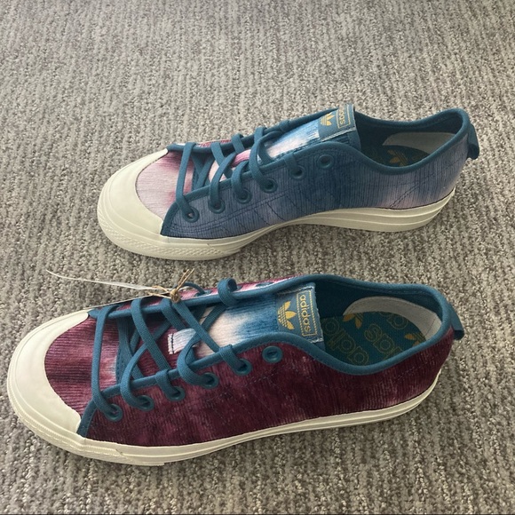 Adidas Originals Nizza RF Size 7 Victory Crimson/ Orbit Indigo/ Off White - Picture 7 of 7